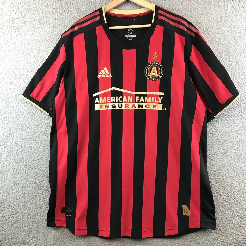 Atlanta United FC Adidas Climalite Soccer Futbol MLS Jersey Mens 2XL